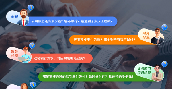 一個(gè)窗口掌握全盤(pán)資金，收支流水一鍵業(yè)務(wù)溯源