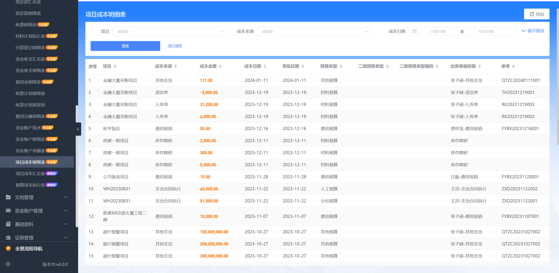 工程項目管理系統(tǒng)