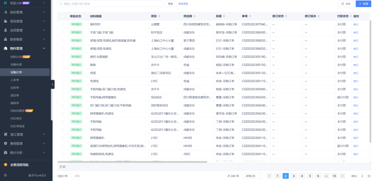 工程項目審批管理系統
