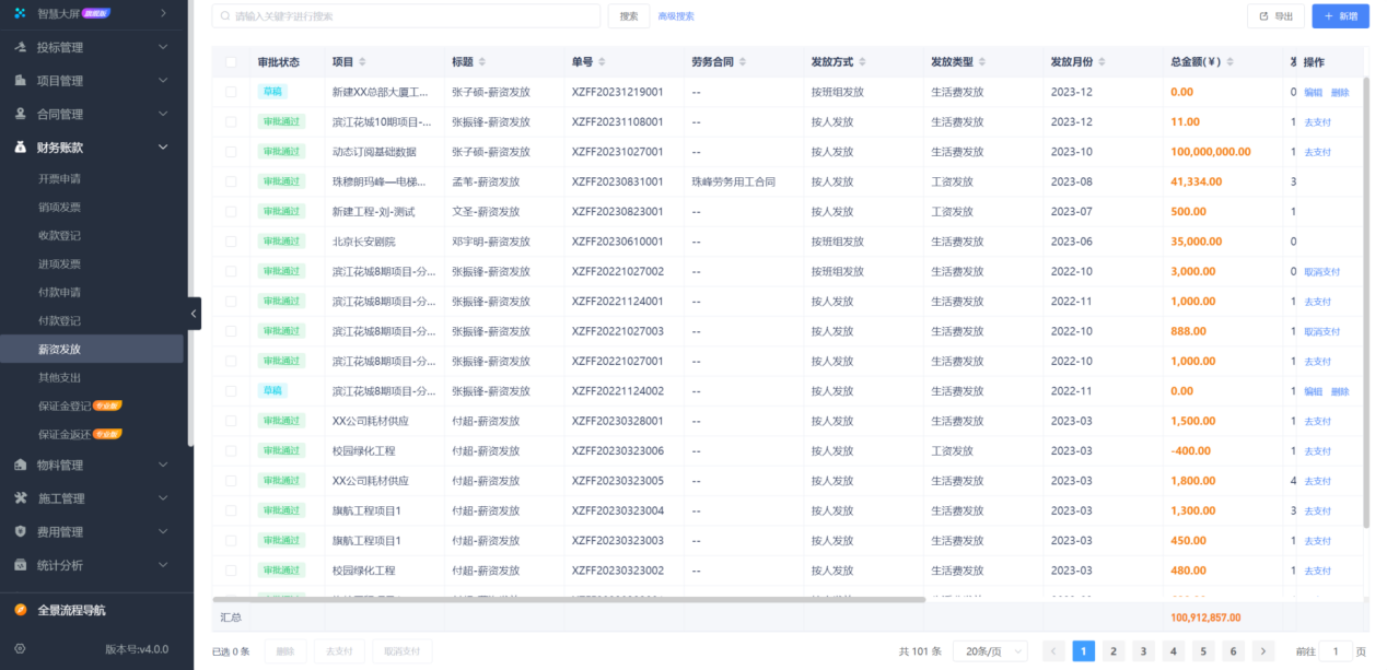 工程項目審批管理系統