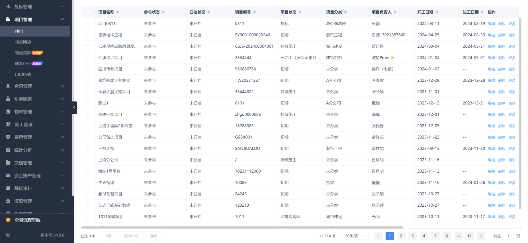 建筑施工管理平臺(tái)